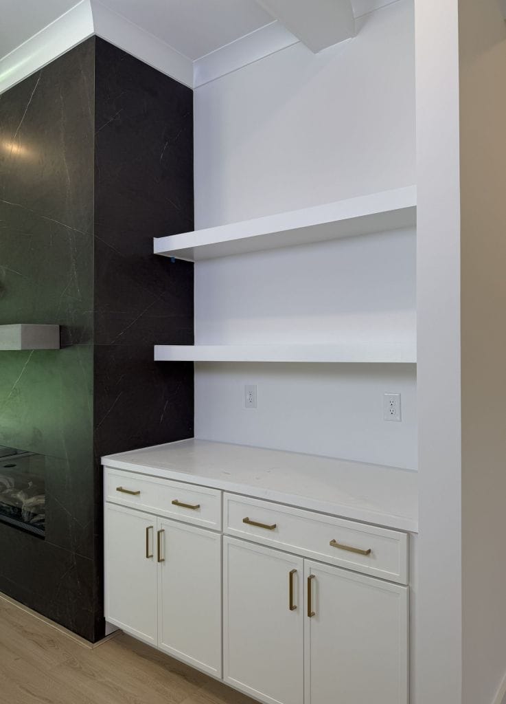 Custom millwork built by Heavin Trim Carpenters