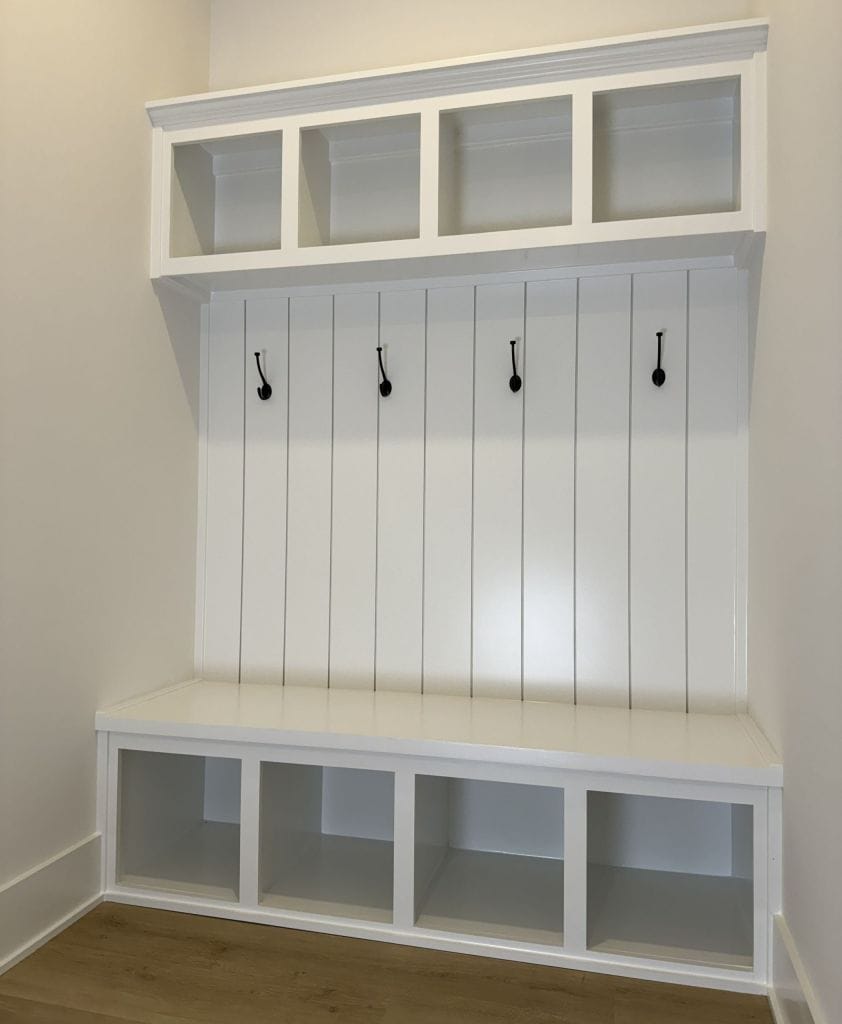 Custom millwork built by Heavin Trim Carpenters