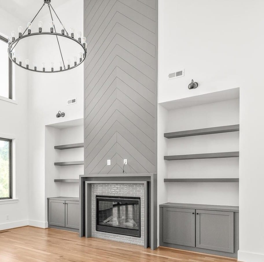 Custom millwork built by Heavin Trim Carpenters