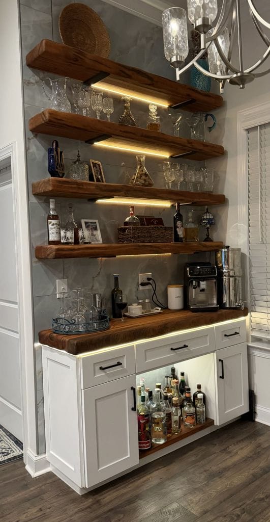Custom millwork built by Heavin Trim Carpenters
